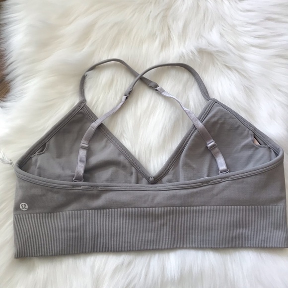 NWT lululemon awakening bra lavender grey 10 - Picture 3 of 4